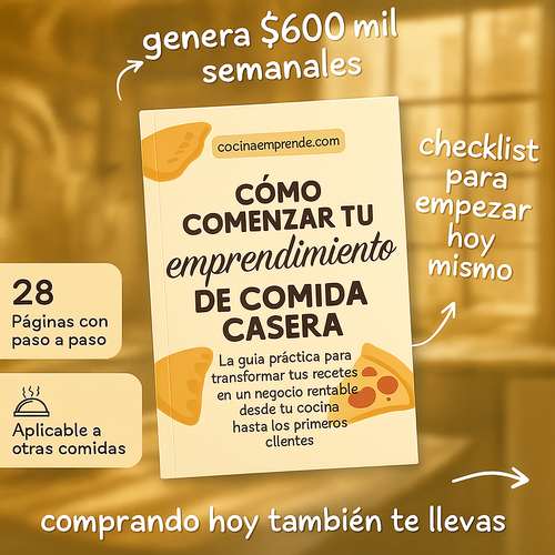 Libro Gana +600mil por Semana Vendiendo Empanadas